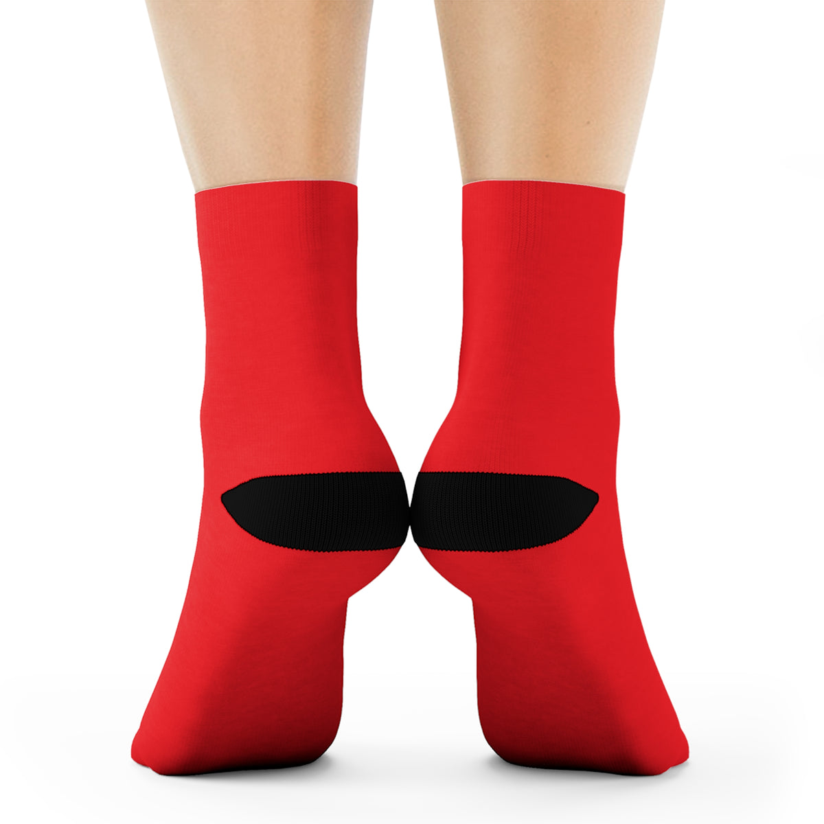 Red Rose Crew Socks